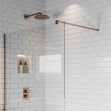 Product Lifestyle image of the Abacus Brushed Bronze Wall Mounted Bracing Bar